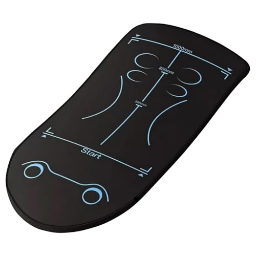 Tapete para equipo de ejercicio y rueda de abdominales de 59 x 24 pulgadas
