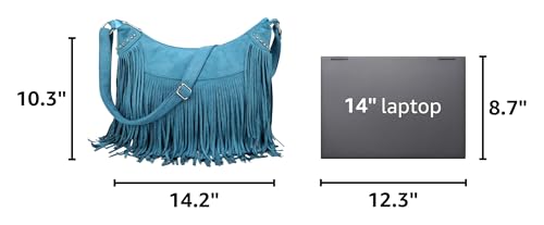 Image of Fringe Hobo Bags for Women Vintage Suede Crossbody Bag Hippie Western Cowgirl Purses Tassel Shoulder Bag
