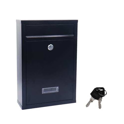 Wall Mounted Letter Box, Modern Mailbox for Home or Office, Secure Post Box with Lock & 2 Keys, Weather-Resistant, Easy Installation, Space-Saving Design, Durable & Stylish Solution for Mail Security