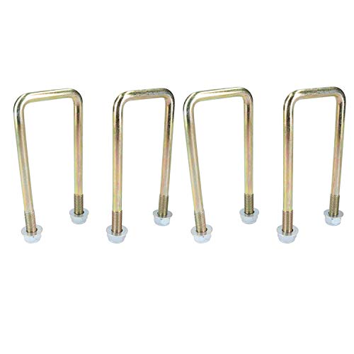 4 unidades M10 50 mm x 130 mm perno en forma de U para remolques con tuercas de alta tensión
