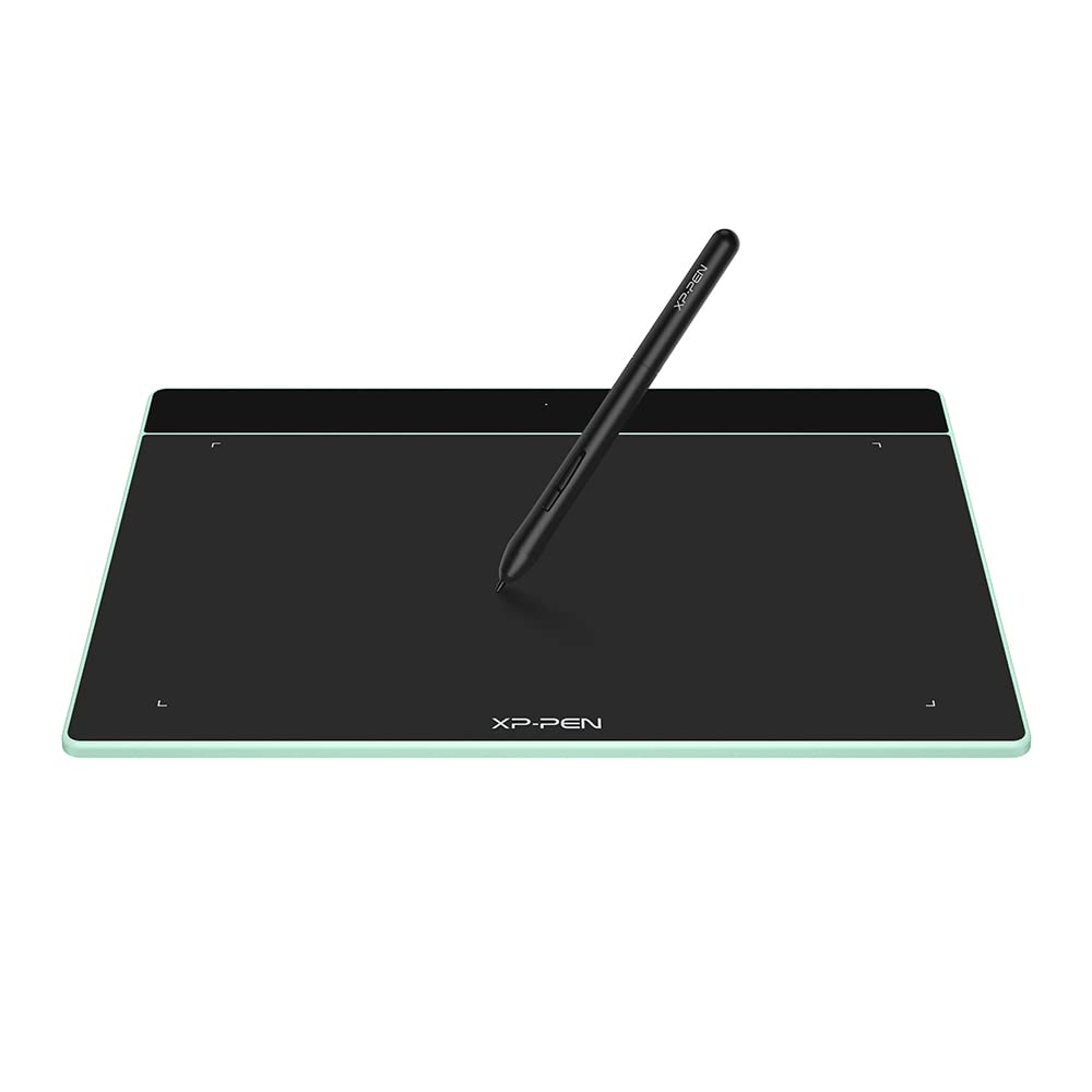 XP-Pen Deco Fun L Green Graphics Tablet 10 x 6.27 Inch Pen Tablet with 8192 Levels Pressure Sensitivity Battery-Free Stylus, 60 Degrees of tilt Action and Android Support