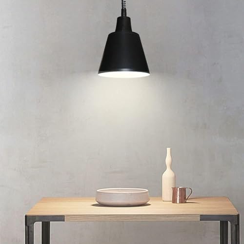 Suspension industrielle E27 avec lampes à LED en aluminium et lustre rétro - 3