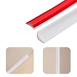 PVC Quadrant Trim, Flexible Moulding Trim Self Adhesive, Home Wall Inside Corner Decoration, Plastic Skirting Board-Caulk Strip, Laminate Floor Beading & Skirting Floor Edging Strip (12 * 9mm/3m)