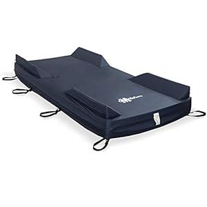 Fall Prevention Foam Bolster Mattress Cover with Defined Perimeter – 36” X 80” X 8” – Universal Medical Bed Overlay for Elderly and Fall Risk Patients – Fitted Sheet Fit with Secure Snaps