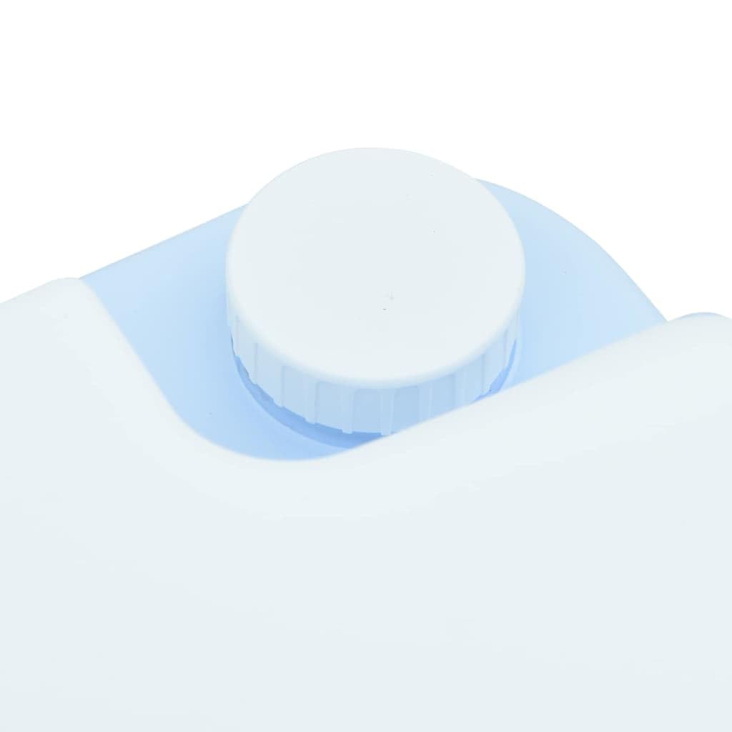 WC da campeggio grigio bianco in polietilene, 41,5 x 36,5 x 37 cm, portatile e compatto, con ugello di risciacquo tipo T, per campeggio, escursionismo, viaggi, mobile e inodore