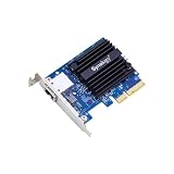 Synology E10G18-T1 10GB NW Card W 10GBASE-T Ports, Black/Blue