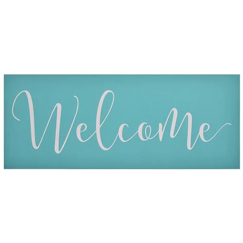 MANGOUSONG Screen Printing Kit,36.5x14.5cm Small Welcome Silk Screen Stencils Reusable Silkscreen Print Kit for Printing Handbag Decoration Template ?Seal Tool