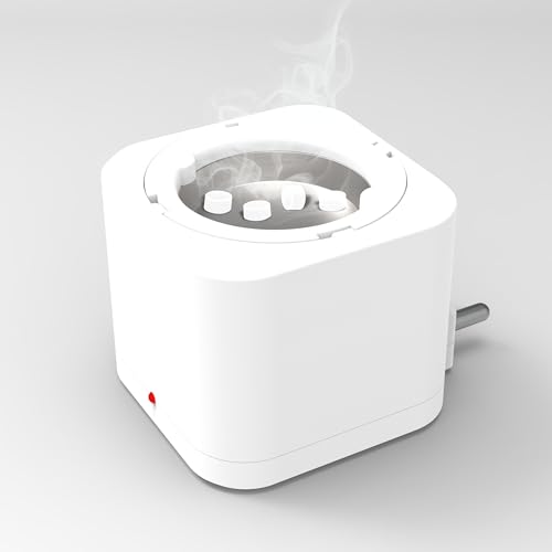 Image of Shivansh Technology Incense Holder Electric Kapoor Dani Camphor Diffuser Burner for Home | Karpuram Bakhoor Oud Aroma Oil & Dhoop Machine | Essential Oil Diffuser & Fragrance Diffuser for Home (White)