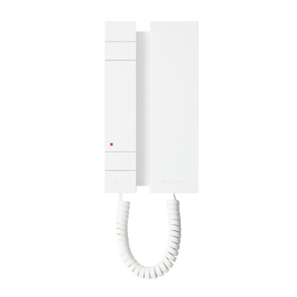 Comelit Interfono serie MINI, con 2 pulsadores, sistema simplebus 2H. Compatible solo con audio