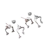 SUIOPPYUW Pendientes de rana, lindos, retro, delicados, mini, llamativos, colgantes, regalo para amantes de la naturaleza y entusiastas de las ranas. Joyas con abalorios, regalo de