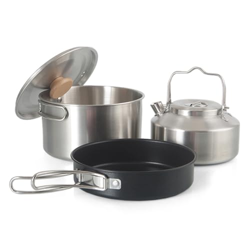 Ensemble de casseroles et poêles de camping légères HUIOP - 5