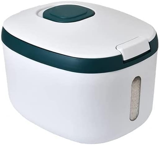 Kiesh Rice Grain Storage Bucket Flip Cover Insect Proof Moisture Proof Sealed Dried Food Cereal Box Rice Dispenser Rice Storage Rice Box 10kg