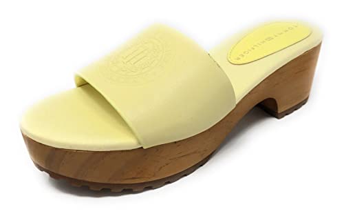Sandales à talon Femme Tommy Hilfiger Feminine Clog en cuir premium