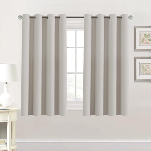 H.VERSAILTEX Premium Blackout Thermal Insulated Room Darkening Curtains for Bedroom/Living Room - Classic Grommet Top (2 Panels, Bronze Green, 52 Inch by 54 Inch)