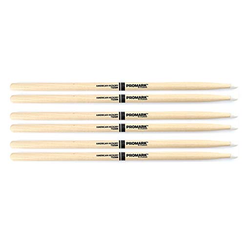 3 PACK Promark TX5BN American Hickory Nylon Tip TX5BN-3
