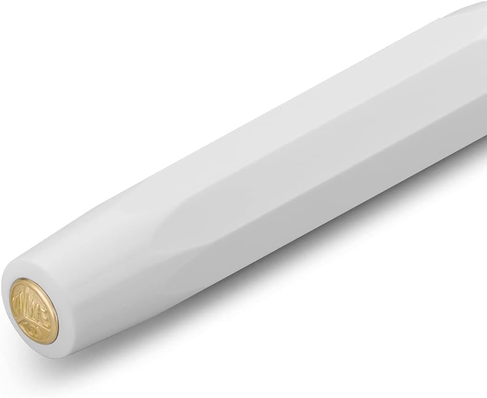 Kaweco CLASSIC SPORT Rollerball White I Gel/Ballpoint Pen Including 0.7 mm Refill I in Classic Design with Ceramic Ball 13.5 cm
