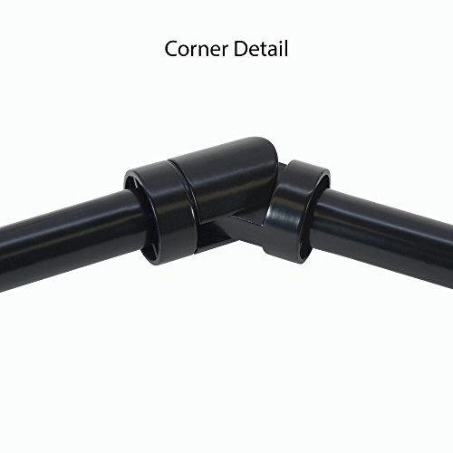 Decopolitan Drapery Bay Window Curtain Rod Set, Oil Rubbed Bronze #TOP3