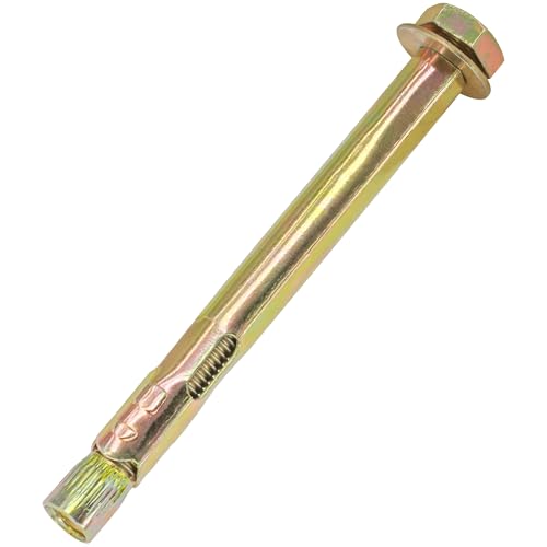 10 bulloni di espansione, viti esagonali per fissaggio a parete in calcestruzzo e muratura (M8 x 100 mm)