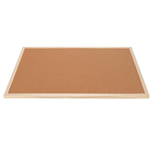 Naroote Korktafel, 40 X 60 Cm, Holzrahmen, Bulletin für Büro, Schule, Zuhause, Langlebige Pinnwand Zur Aufgabenorganisation, Geeignet für Büros, Schulen, Schlafzimmer, Massivholz
