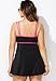 Swimsuits For All Women's Lingerie Strap Swimdress - 16, Black Pink (Plus