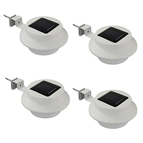 HAC24 4x Solar Dachrinnenleuchte Dachrinnenlampe Dachrinnen Lampe Licht Regenrinne Solarlampe Solarleuchte...