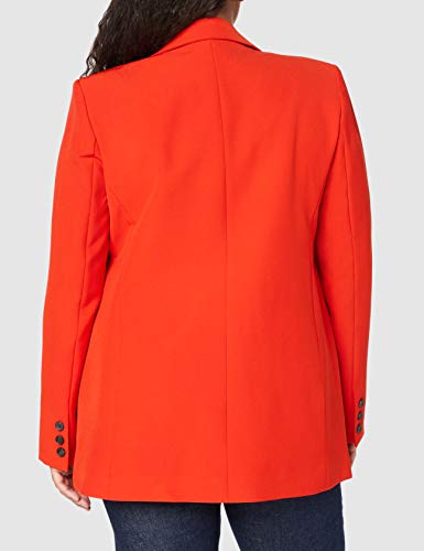 FIND Crepe Blazer, Blazer Donna, Rosso (Red), 38
