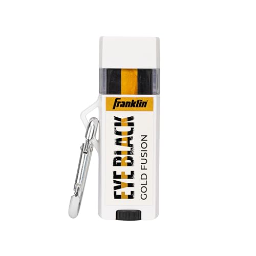 Image of Franklin Sports MLB Premium Baseball Eye Black - All Sports Eye Black Stick for Baseball, Softball + Football Players - 3 Color Gold Fusion for Sun Glare - Gold