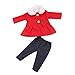 F Fityle Abbigliamento Miodepuppe Cappotto Invernale + Pantaloni per Bambole per Bambole da 18 Pollici per Ragazze - Rosso, Come descritto
