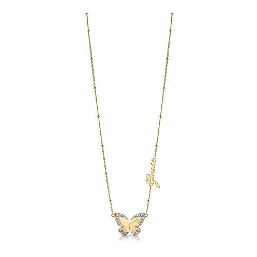 Gargantilla Guess Love Butterfly acero inoxidable quirúrgico 36cm. chapado oro UBN78025 [AC1140]