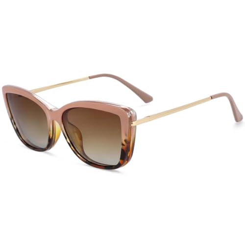 Lunettes de soleil polarisées rétro à clip magnétique : protection totale anti-lumière bleue
