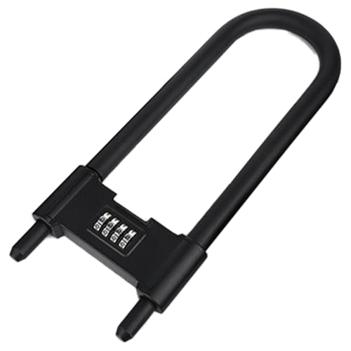 Candado duradero de combinacion 4 digitos y grillete largo de seguridad 4