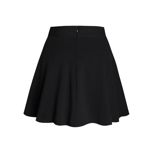 Women's Basic Versatile Skirt Casual A-Line Flared Party Mini Skater Skirt2