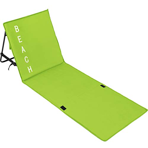 TecTake Matelas de Plage rembourré Dossier réglable - diverses Couleurs au Choix - (Vert | No. 402442)