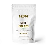 HSN Crema de Arroz | Sin Sabor 1Kg | 100% Harina de Arroz Pregelatinizada con Textura Extra-Fina y Cremosa | Sin Azúcares Añadidos | No Incluye Dosificador | No-GMO, Vegana, Sin Gluten