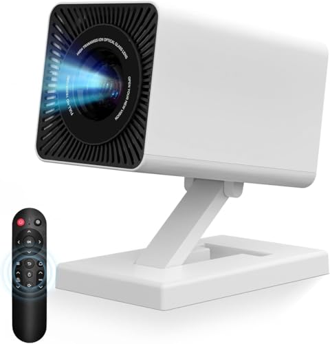 Putbecy Mini Proyector Portátil 4K con 1080P Nativo, Android 11, WiFi 6 y Bluetooth 5.4, Corrección Trapezoidal Automática, HDMI/USB, Compatible con Teléfono y PC, Proyector para Cine en Casa