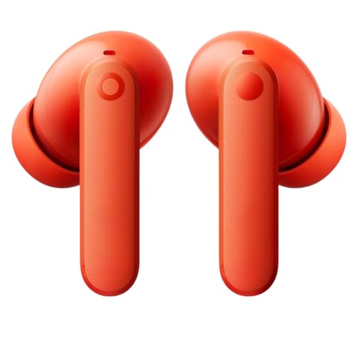 Image of Buds Wireless Bluetooth Earbuds,Compatible with Nothing 42dB Noise Cancelling Earbuds, Dirac HD Audio, 35.5H Playtime, BT5.3, IP54 Waterproof, 4HD Mics Wireless Headphones (Orange)