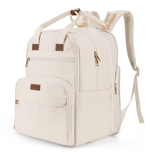 Image of mommore Diaper Bag Expandable Large Baby Bag for 2 Kids/Twins with Wet&Dry Pocket, Travel Diaper Backpack for Mom Dad, Changing Pad, Luggage Strap