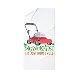 CafePress Lawn Mowing How I Roll Landscaping Gar 30'x60' Absorbent Cotton Back, Soft Beach, Pool Towel