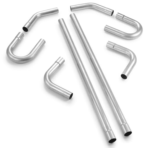 Image of 8PCS-2.5 inchOD Exhaust Tube Made of Super Quality Stainless Steel Custom Exhaust Kit DIY Exhaust Pipe