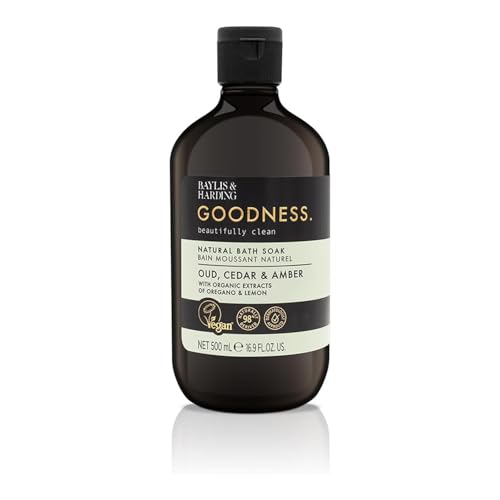 Baylis & Harding Goodness Oud, Cedar & Amber Bath Soak, 500ml