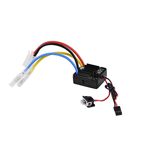 Jrelecs Wp-1060-Rtr 60A Waterproof Brushed Esc Electric Speed Controller With 5V/2A Bec For 1/10 Rc Car #TOP2