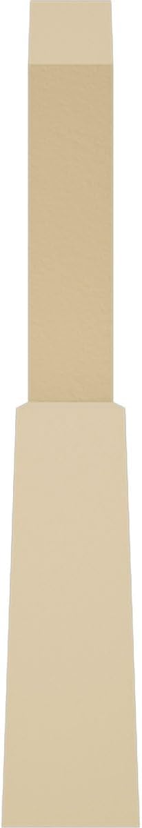 48"W x 16"H x 2"D x 6"F, 8/12 Pitch, Eugene Signature Urethane Gable Bracket, Primed Tan