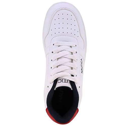 Nautica Mocassim infantil Spinnaker Juvenil Casual com 2 olhos de renda (criança pequena/criança gra