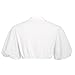 White Blouse Crop Top German Dirndl Blouse with Ruffles Traditional & Elegant Bavarian (Puff Sleeves White, M)