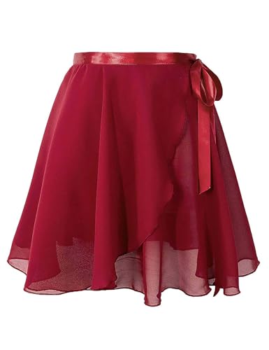 Image of Daydance Girls Women Sheer Ballet Skirts Wrap Chiffon Over Scarf for Dancing