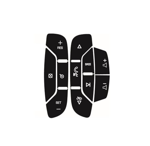 Autocollants Boutons Volant Cadillac Escalade 2007-2014 Kit de Réparation