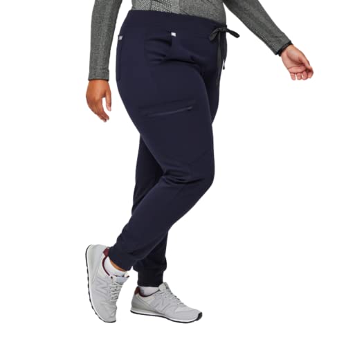 Figs Zamora Jogger Style Scrub Pants For Women - Navy, Small Petite #TOP7