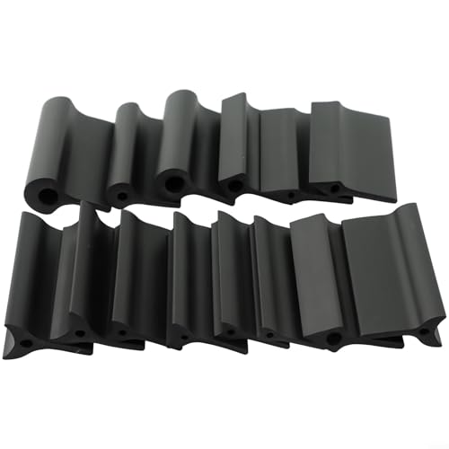 HomeVortex Juego de bloques de lijado de goma de 14 piezas, herramienta manual flexible de 3 formas para carpintería, pulido de cuero y eliminación de óxido de metal, almohadillas ergonómicas para