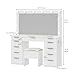 DWVO Makeup Vanity with LED Mirror, 11-Drawer Vanity Table with Touch-Control Lights