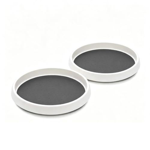 Lazy-Susan-Turntable-Organizer-2-Pack-10-Rotating-Spice-Rack-Trays Lazy Susan Turntable Organizer 2 Pack - 10" Rotating Spice Rack Trays - Image 1
